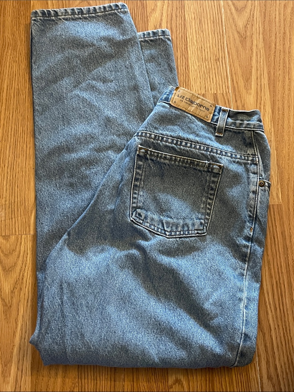 Liz Claiborne Light Wash Straight-Leg Jeans